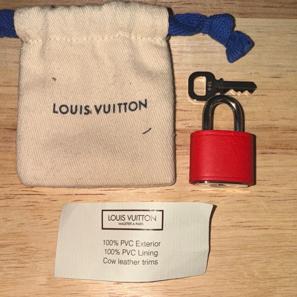 Louis Vuitton Red Padlock with Key Virgil abloh prism collection